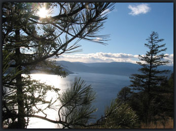 View from West Kelowna hiking trail